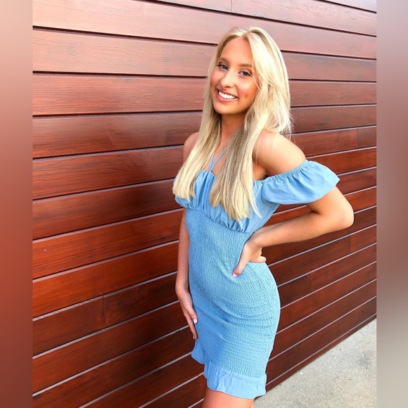 Baby Blue Mini Dress